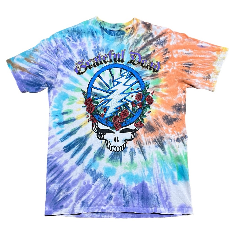 Liquid Blue Grateful Dead  Steal Your Wheel Tie Dye T-Shirt Sz M